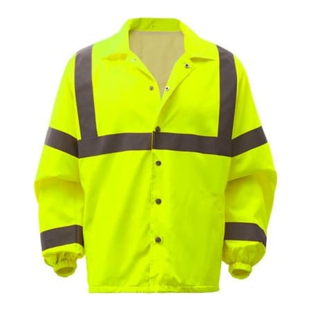 Gss Safety GSS Safety 7501, Class 3, Hi-Vis Windbreaker, Lime, M 7501-M